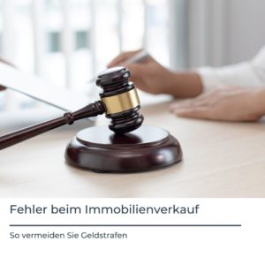 Bußgelder Immobilienverkauf